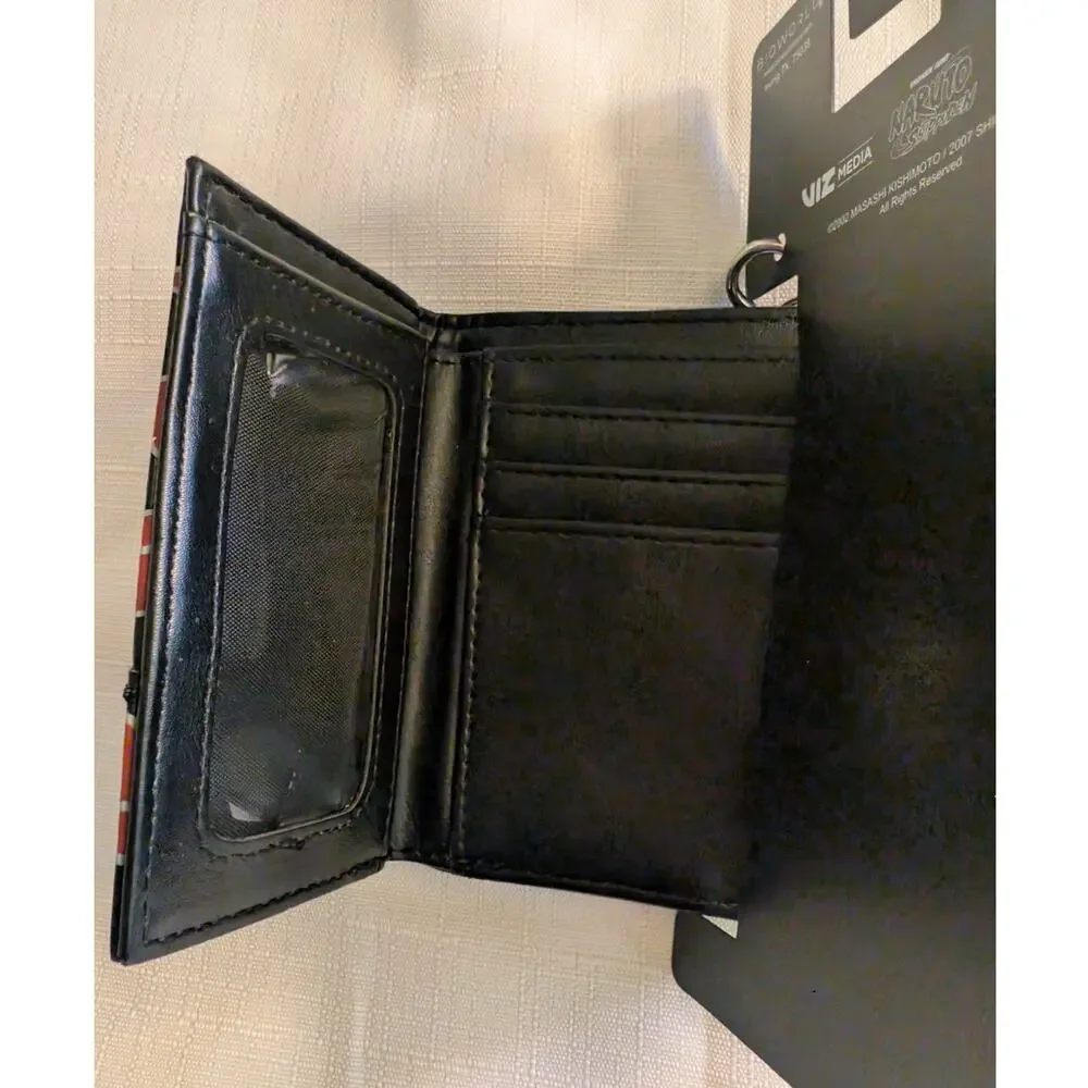 Naruto Shippuden Akatsuki Trifold Black & Red Wallet